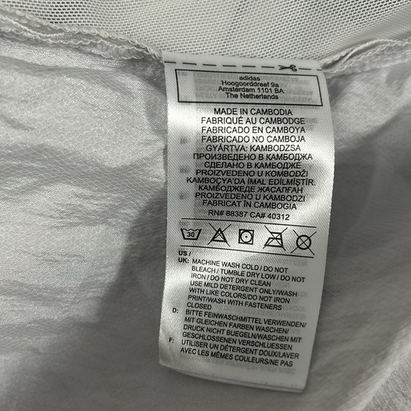 Adidas Hooded Training Dress Jacket, Gray Cloud, Size XS - Picture 13 of 14